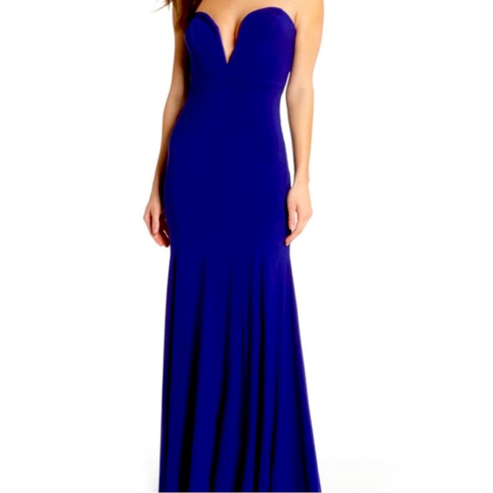 XSCAPE ROYAL BLUE EVENING GOWN